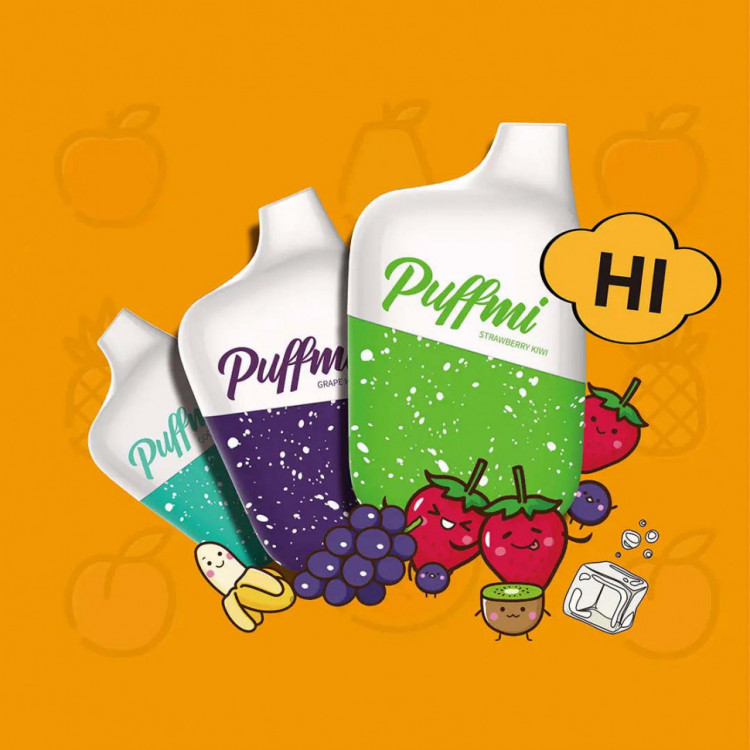 Одноразовая электронная сигарета Puffmi DY4500 - Grape Ice (Виноград лед)