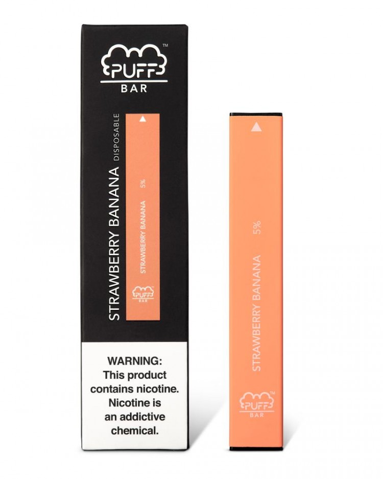 Одноразовая электронная сигарета PUFF BAR - Клубника с Бананом