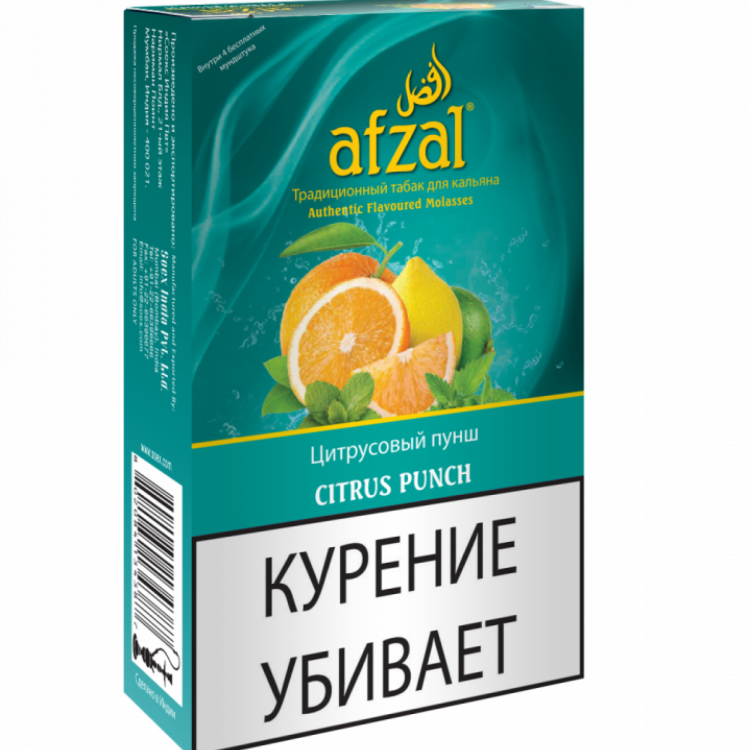 Табак для кальяна Afzal - Icy Citrus Punch (Ледяной Цитрус с Мятой)  40 гр