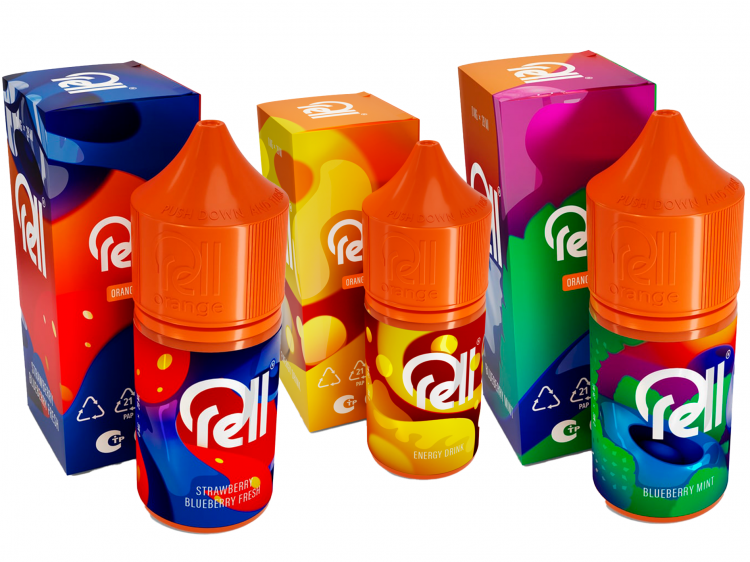 Жидкость Rell Orange Nic Free - Watermelon Mango (Арбуз Манго) 28 мл (0 мг)