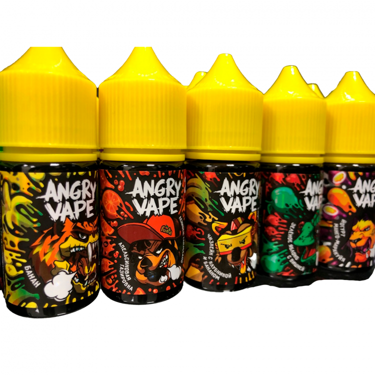 Жидкость Angry Vape Strong Ultra Salt - Ёж Кутёж (Синяя Малина) 30 мл (20 Ultra)