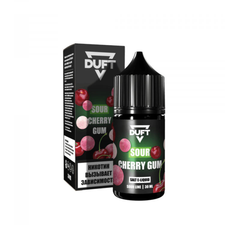 Жидкость DUFT SOUR LINE Salt - CHERRY GUM (Вишневая жвачка) 30 мл (20 мг)