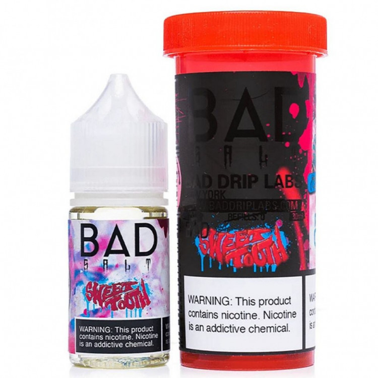 Жидкость Bad Drip Salt - Sweet Tooth (Сахарная вата и малиновый сироп) 10 мл (20 мг)