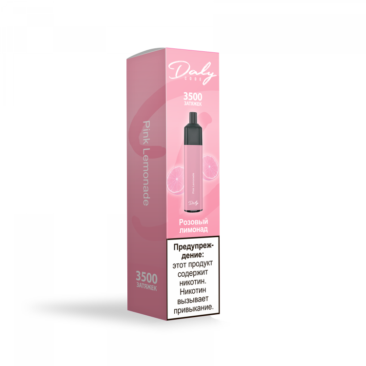 Одноразовая электронная сигарета Daly 3500 - Pink Lemonade (Розовый Лимонад)